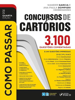 cover image of Como Passar em Concursos de Cartórios